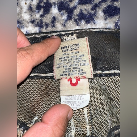 True religion bobby super t jeans size 32 sample/prototype - Picture 5 of 8